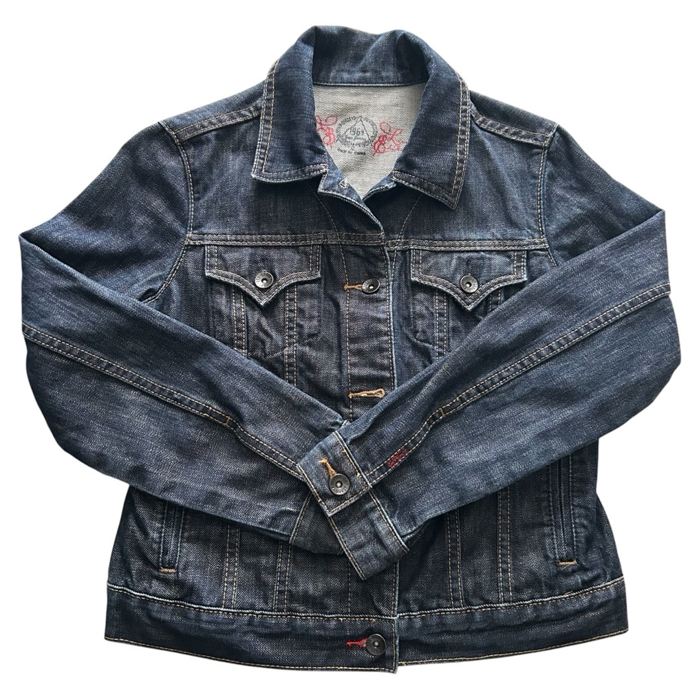 GAP Jean Jacket Dark Wash Western 1969 Limited Edition Line Size Small
